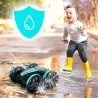 Samochód RC Amfibia ze Sterowaniem Gestami, LED i Saltami 360° – Terenowy Stunt Car