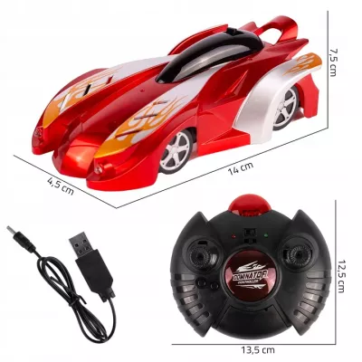 Samochód Jeżdżący po Ścianach RC – Auto Antygrawitacyjne z LED | Prezent dla Dzieci 6+