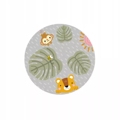 Bawełniana Mata Aktywności 2w1 dla Niemowląt – Do Raczkowania, Siedzenia i Zabawy Sensorycznej