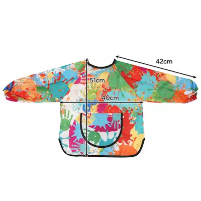 Fartuszek ochronny dla dzieci 1–3 lata – wodoodporny strój do malowania, gotowania i zabaw plastycznych