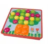 Układanka guzikowa Montessori – kreatywna mozaika edukacyjna
