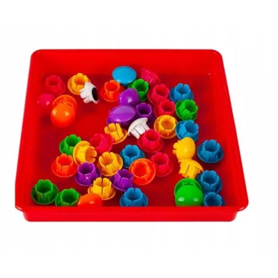 Układanka guzikowa Montessori – edukacyjna mozaika dla dzieci rozwijająca motorykę, kreatywność i koncentrację