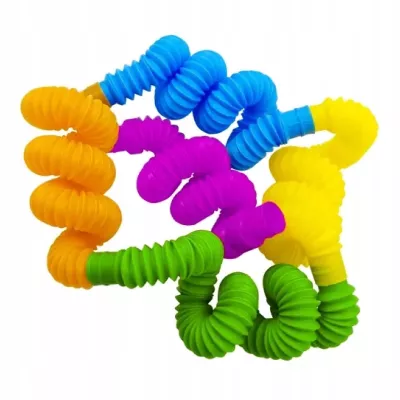 Zestaw tub i rurek sensorycznych POP XXL – zabawka edukacyjna rozwijająca motorykę, kreatywność i koncentrację