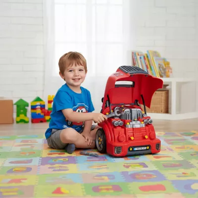 Warsztat Małego Mechanika – zestaw edukacyjny z samochodem, narzędziami i realistycznym silnikiem | Rozwój motoryki
