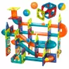 Klocki Magnetyczne 3D – 96 elementów do torów kulkowych konstrukcji