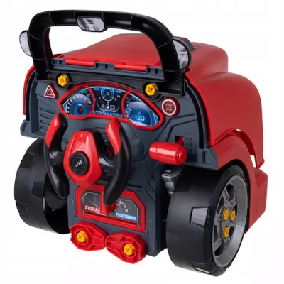 Warsztat Małego Mechanika – zestaw edukacyjny z samochodem, narzędziami i realistycznym silnikiem | Rozwój motoryki