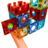 Klocki Magnetyczne 3D – 96 elementów do torów kulkowych konstrukcji
