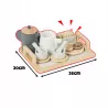 Drewniany Zestaw do Herbaty dla Dzieci – 16 elementów