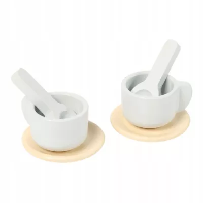 Drewniany Zestaw do Herbaty dla Dzieci – 16 elementów, edukacja, zabawa Montessori i rozwój motoryki