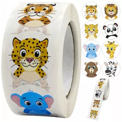 Naklejki motywacyjne dla dzieci 500 szt. – nagrody, rozwój, pozytywne zachowania