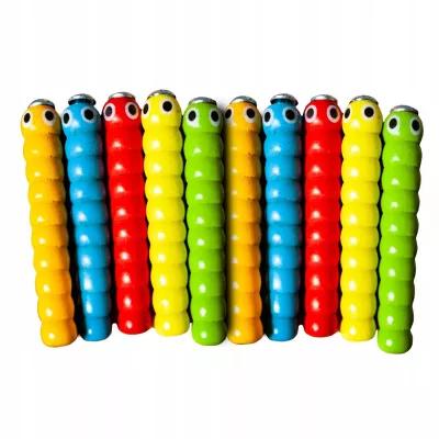 Drewniana gra zręcznościowa „Truskawka na magnes” – edukacyjna zabawa dla przedszkolaków