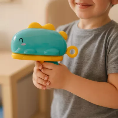 Gra Strzelający Dinozaur – zabawa zręcznościowa dla dzieci, rozwój refleksu i celności