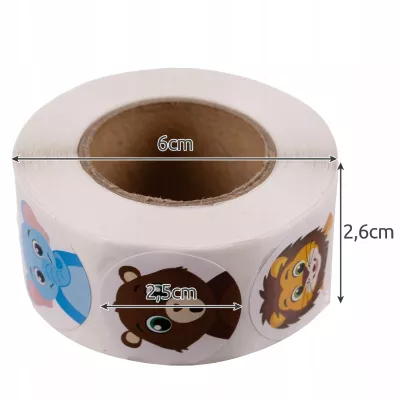 Naklejki motywacyjne dla dzieci 500 szt. – nagrody, rozwój, pozytywne zachowania