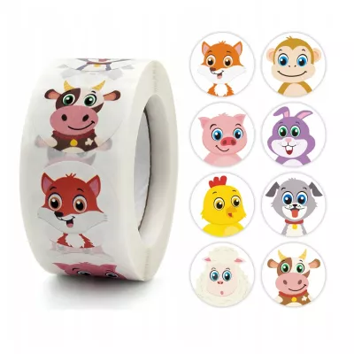 Naklejki motywacyjne dla dzieci 500 szt. – nagrody, rozwój, pozytywne zachowania