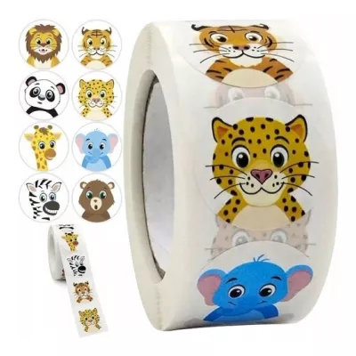 Naklejki motywacyjne dla dzieci 500 szt. – nagrody, rozwój, pozytywne zachowania