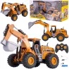 Zdalnie Sterowana Koparka RC z Mgłą, Światłami i Dźwiękami – Realistyczny Pojazd Budowlany