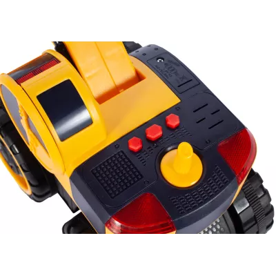 Koparka Budowlana z Napędem, Światłami i Dźwiękami – Wytrzymała Zabawka do Piasku, Ogrodu i Domu | Dla Dzieci