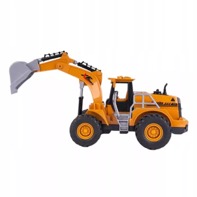 Koparka RC z dymem, światłami i dźwiękiem – Zdalnie sterowany pojazd budowlany 3+