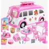 Kamper Lodziarnia ICE Cream Camper 2w1 dla Lalek – Mobilny Food Truck z Akcesoriami | Kreatywna Zabawa, Desery, Kawiarenka
