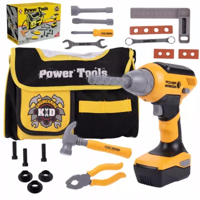 Zestaw Małego Majsterkowicza 21 el. – narzędzia dla dzieci z torbą 3+