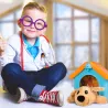Zestaw Mały Weterynarz – Pluszowy Piesek z Budą i Akcesoriami Lekarskimi