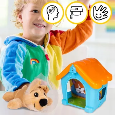 Zestaw Mały Weterynarz – piesek pluszowy, buda i akcesoria weterynaryjne