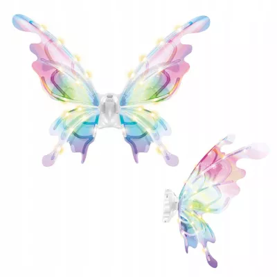 Świecące skrzydła motyla LED bajkowe skrzydełka dla małych wróżek