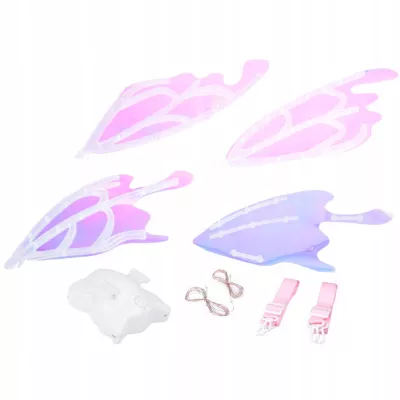 Świecące skrzydła motyla LED bajkowe skrzydełka dla małych wróżek