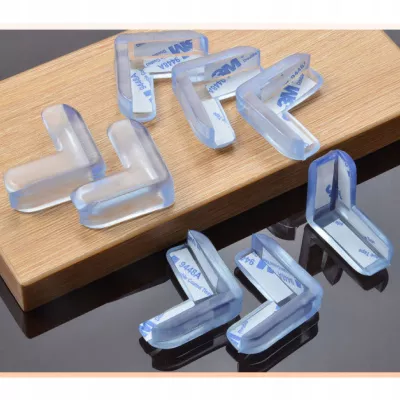 Przezroczyste zabezpieczenia narożników mebli 10 szt. ochrona dzieci