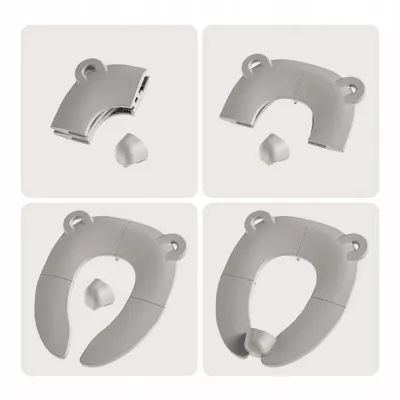 Składana nakładka podróżna turystyczna na sedes dla dzieci miś