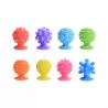 Zestaw 8 sensorycznych piłek na przyssawkach antystesowe