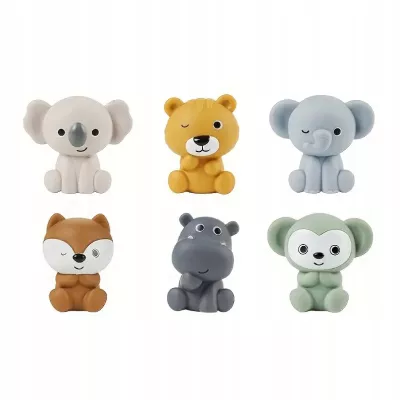 Zabawki do kąpieli na palce - zwierzątka silikonowe dla dzieci