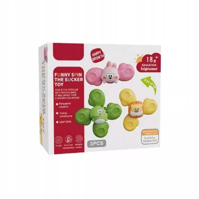 Sensoryczne spinnery z przyssawkami rozwój zabawa stymulacja