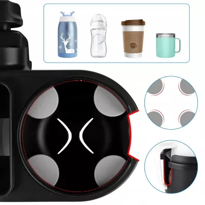 Uniwersalny uchwyt do wózka 3w1 na kubek telefon drobiazgi