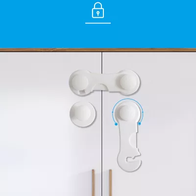 Blokady szafek i szuflad dla dzieci mocne zabezpieczenia 12 szt.