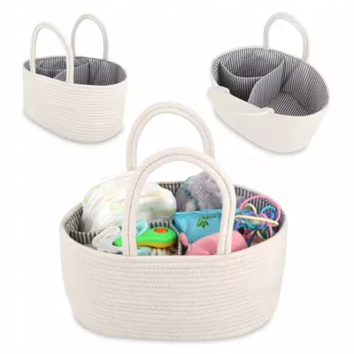 Organizer na pieluszki torba dla mamy niemowlaka kremowa na pieluchy