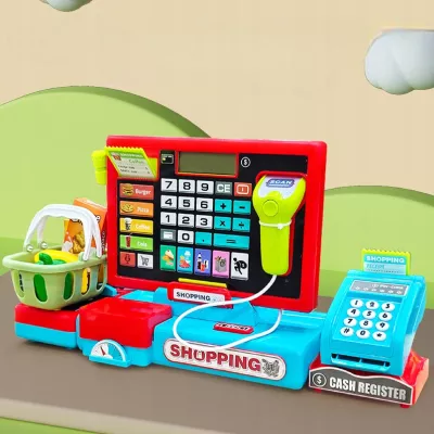 Elektroniczna kasa fiskalna sklepowa dla dzieci akcesoria zabawa w sklep