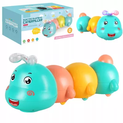 Interaktywna Gąsienica do Raczkowania dla dzieci światła dźwięk melodia