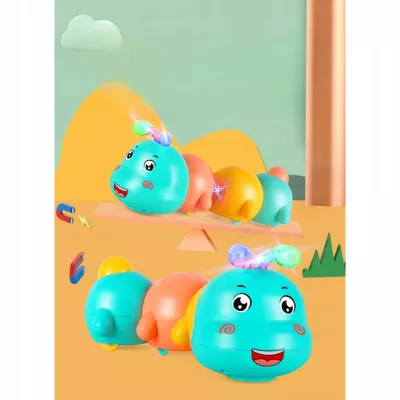 Interaktywna Gąsienica do Raczkowania dla dzieci światła dźwięk melodia