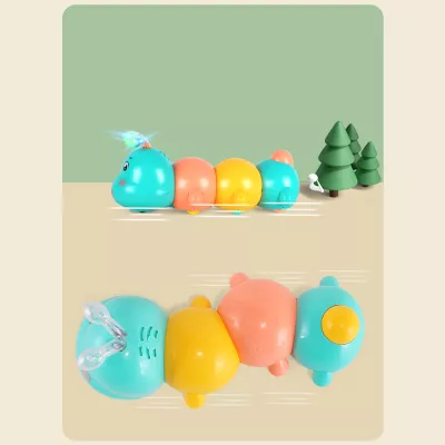 Interaktywna Gąsienica do Raczkowania dla dzieci światła dźwięk melodia