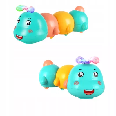 Interaktywna Gąsienica do Raczkowania dla dzieci światła dźwięk melodia