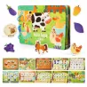 Książeczka Montessori Farma na rzepy DIY Edukacyjna i Kreatywna dla dzieci