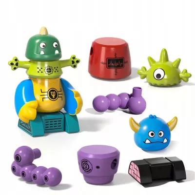 Magnetyczne Potwory Klocki Roboty dla dzieci 18m+ Zabawka Edukacyjna