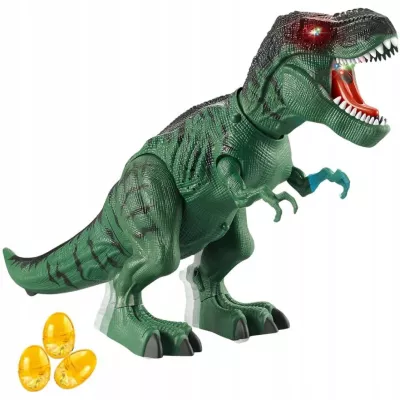 Dinozaur T-Rex Zabawka Edukacyjna Chodzi Znosi Jaja Realistyczne Dźwięki