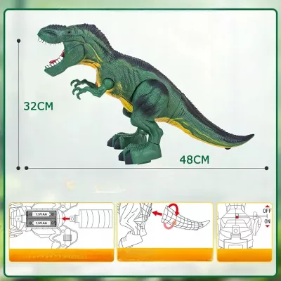 Dinozaur T-Rex Zabawka Edukacyjna Chodzi Znosi Jaja Realistyczne Dźwięki