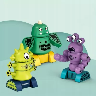 Magnetyczne Potwory Klocki Roboty dla dzieci 18m+ Zabawka Edukacyjna