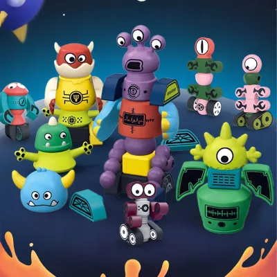 Magnetyczne Potwory Klocki Roboty dla dzieci 18m+ Zabawka Edukacyjna