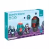 Klocki magnetyczne dla dzieci roboty 21 elementów kosmiczna zabawa