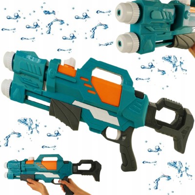 Duży Pistolet na Wodę z Podwójną Lufą 58 cm - Karabin Sikawka z Pompką Duży Pistolet na Wodę z Podwójną Lufą 58 cm - Karabin Sikawka z Pompką
