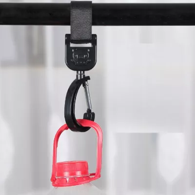 Uniwersalny zestaw 2 zaczepów uchwyt do wózka mocny hak na torbę zakupy